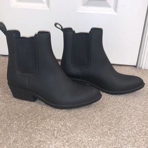 Matte Black Jeffrey Campbell Rain Booties